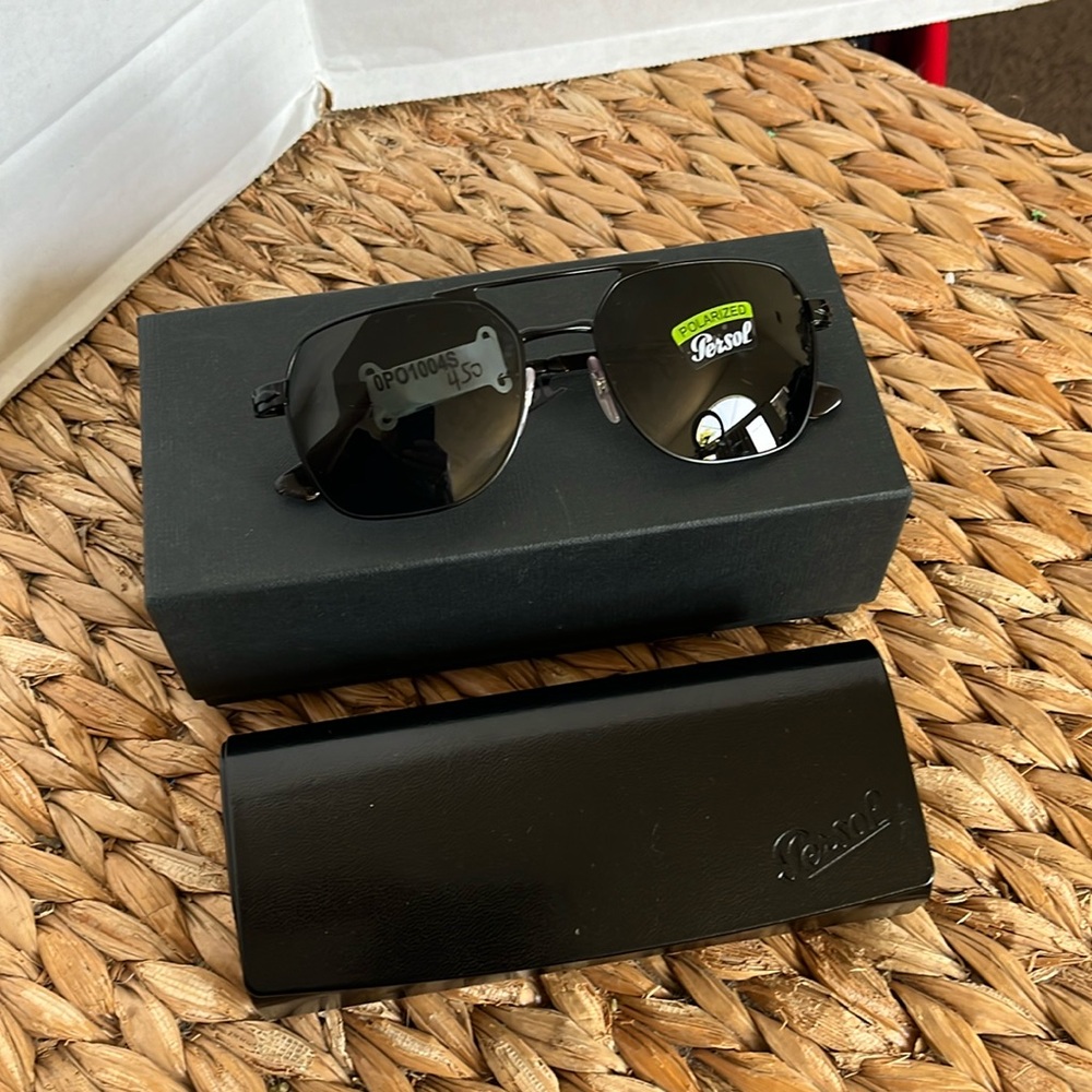 Persol Polarized  Sunglasses Metal Frames NEW